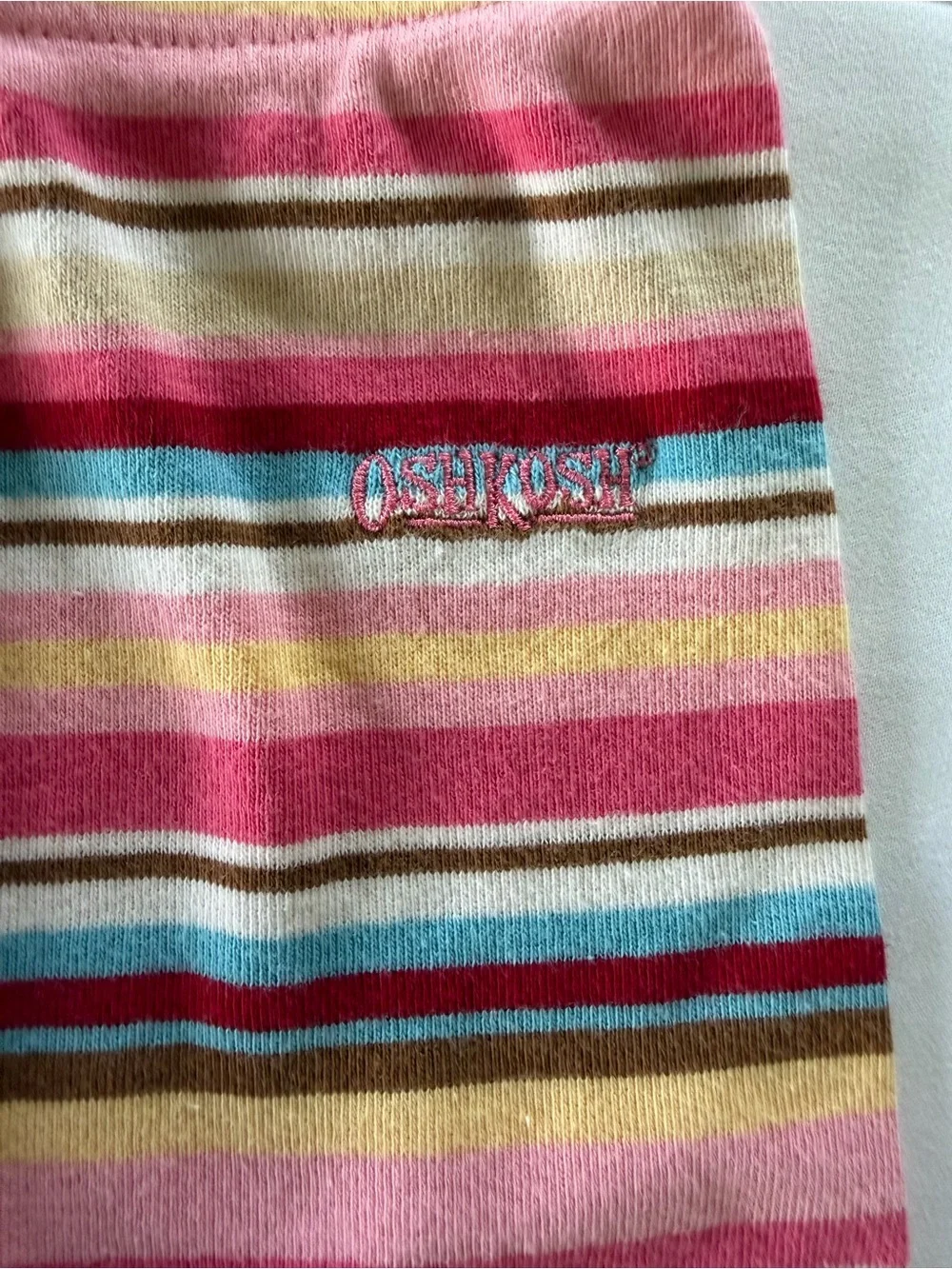 Vintage Y2K OshKosh Baby Girl Striped 2 Piece Set 3-6M
